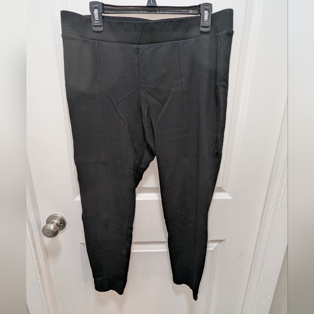 Faded Glory Black High-Waisted Pants Women's Size 16/XL